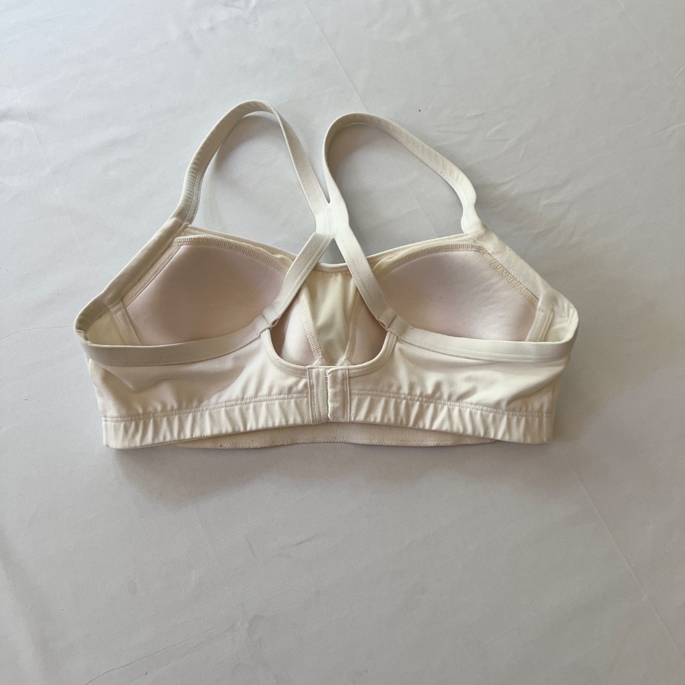 Victoria's Secret VSX Sport Bra Padded Racerback White Sz L - Picture 6 of 10